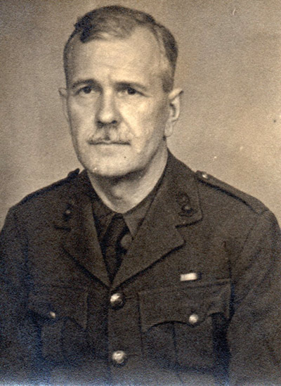 George Gregson in army uniform, 1944