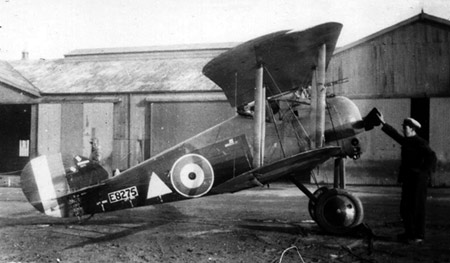 George A Gregson in his plane