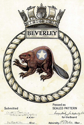Crest of HMS Beverley