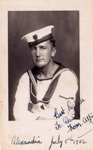 Alf Butler, photographed st Alexandria on the 5 July 1943