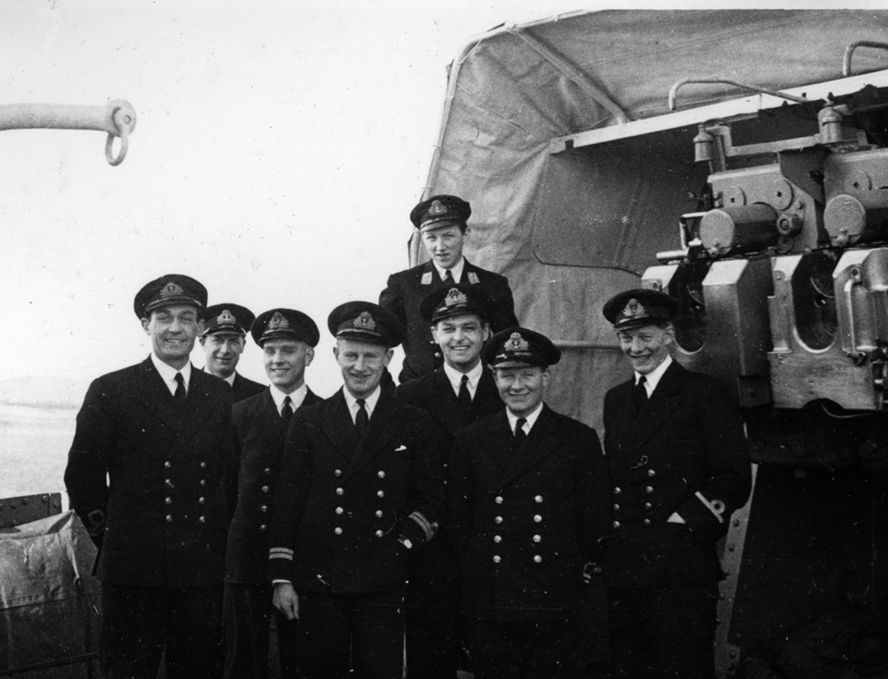 Officers on HMS Middleton