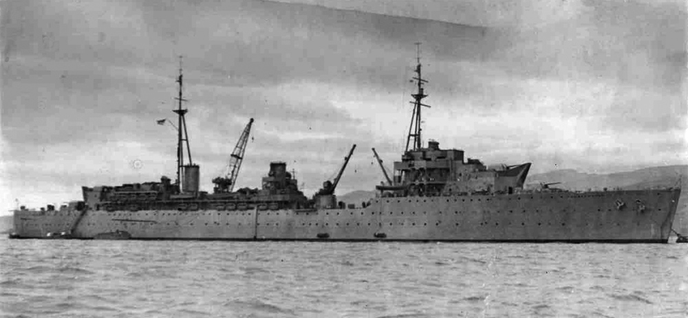 HMS Hecla at Havelfjord, Iceland