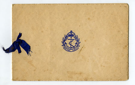 Christmas card from HMS Venomous, 1940 (p1)