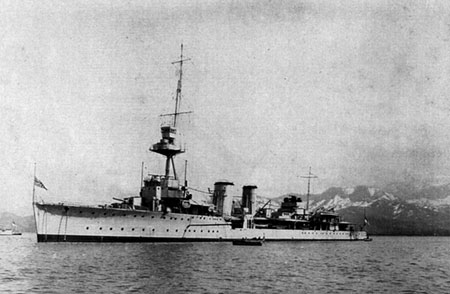 HMS Caradoc at Batum on the Black Sea