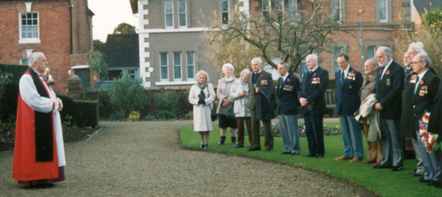 Wreath laying