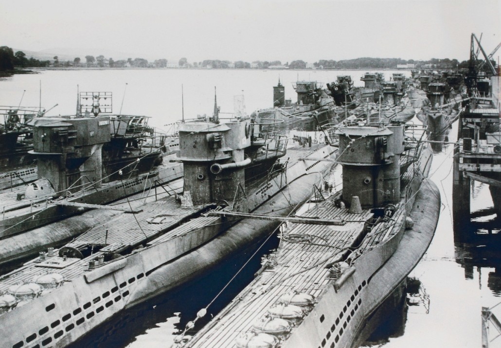 Captured U-Boats at Lisahally, Derry.