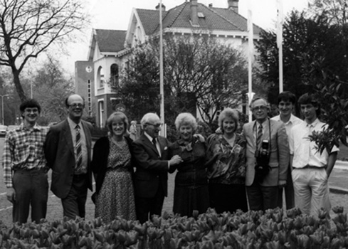 Return to Enschede on Golden Wedding Anniversart in 1989