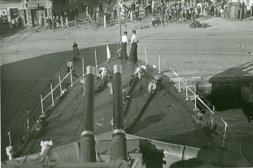 HMS Valorous berthed at Kristiansand