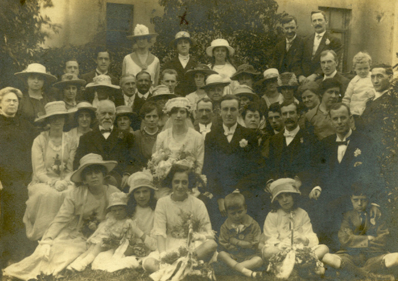 The wedding of May Thomson, the sister of 12 year old Leslie Thomson