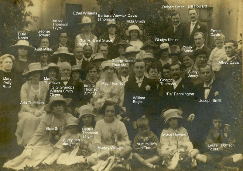 Names of wedding party 1919
