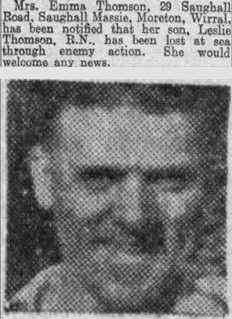 Leslie Thomson. press cutting