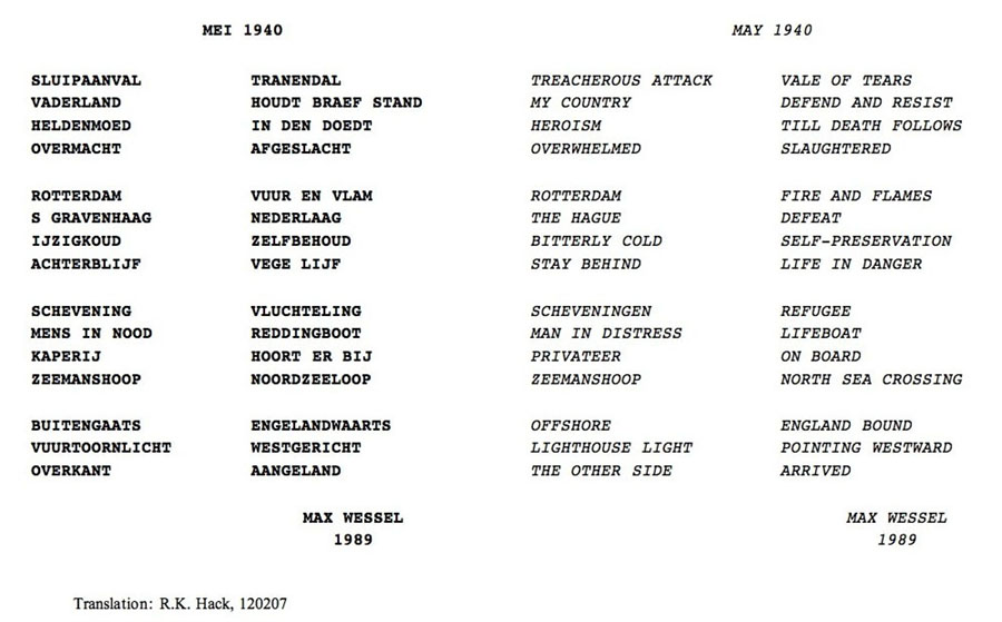 Max Wessell's Poem about the voyage of the Zeemanshoop