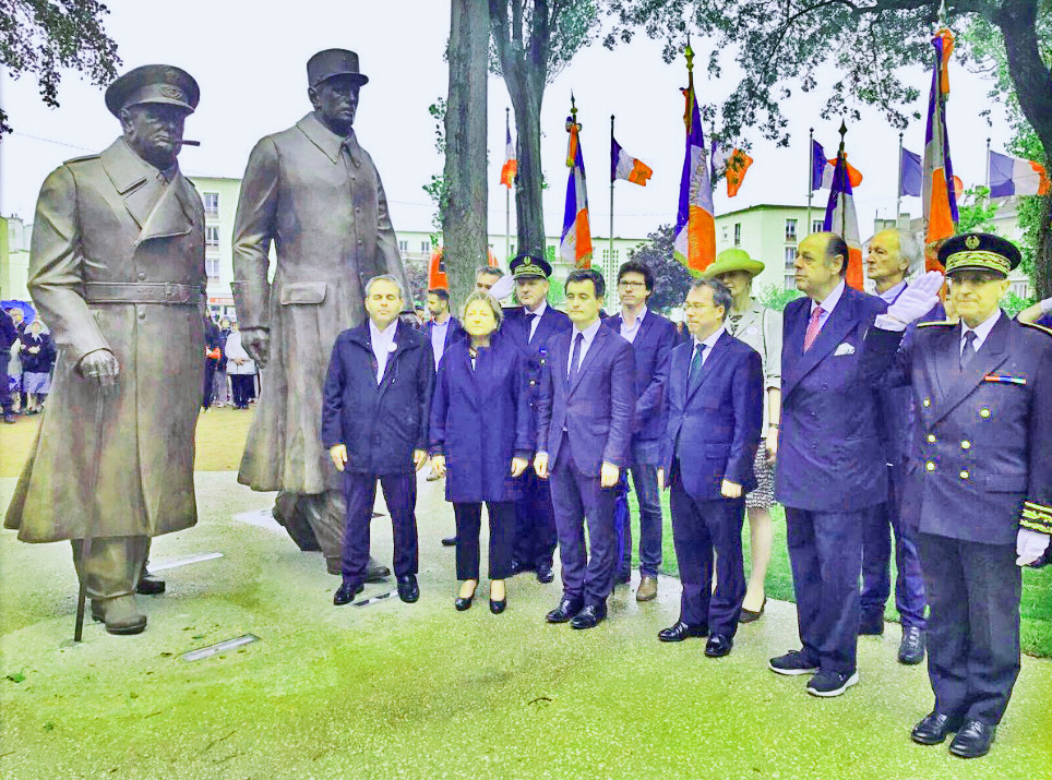 De Gaulle and Churchill, Calais, June 2017