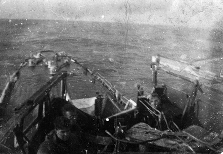 HMS Shilkari, storm damage in October 1941