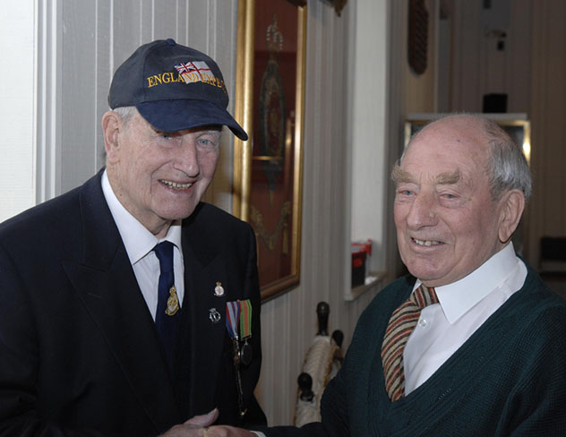George Male, survivor of HMS Hecla, and Harry Haddon