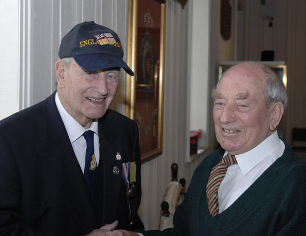 George Male and Harry Haddon at book launch, 2010