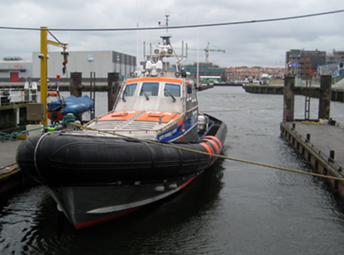The modern lifeboat at Scheveningen