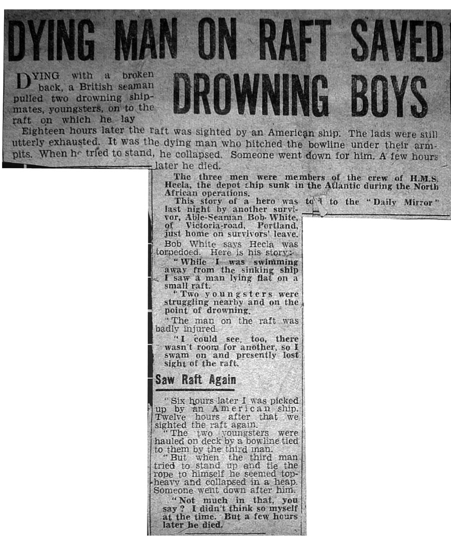 Press cutting about HECLA