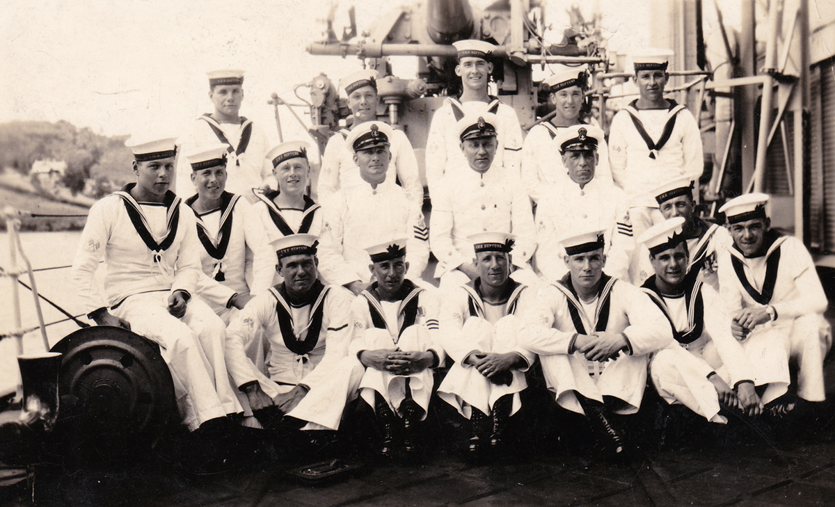 Terry Munro on HMS Neptune, St Lucia 1935