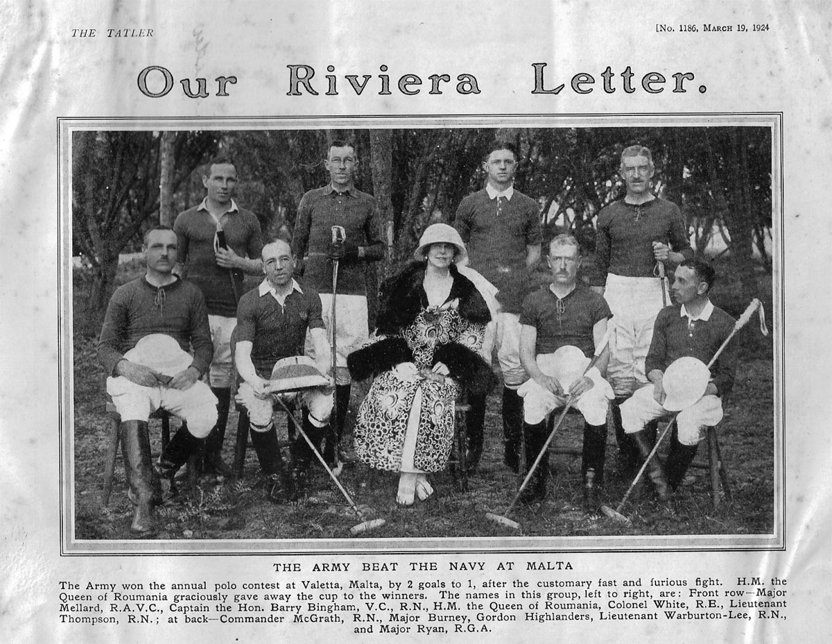 The Tatler's report on Army v Navy Polo Match 1924