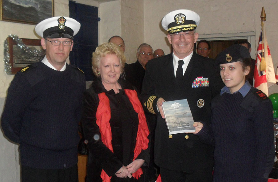 Capt John A Rodgaard USN at TS Vancouver, Kings Lynn