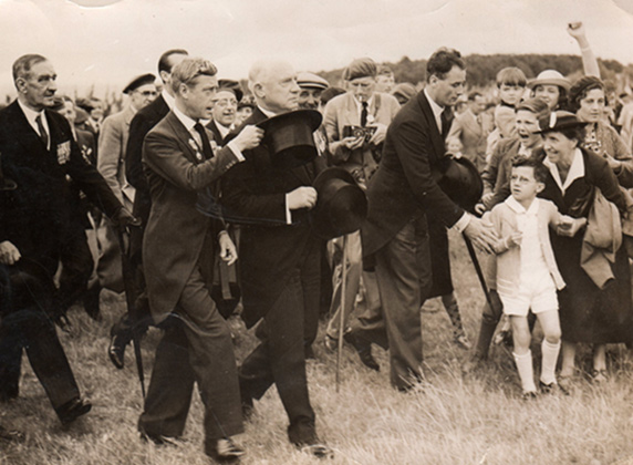 King Edward VIII at Vimy Ridge, 1936