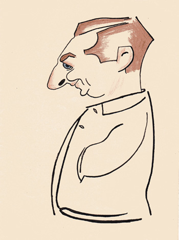 Caricature of Tom Sarginson