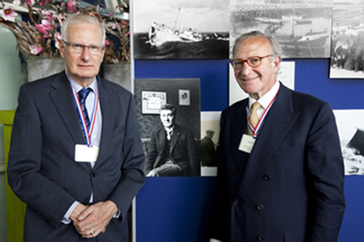 Robert Louzada (right) and Paul de Kiviet,Museum Director