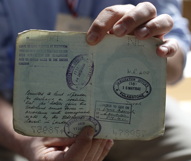 Lou Meijer's passport, May 1940