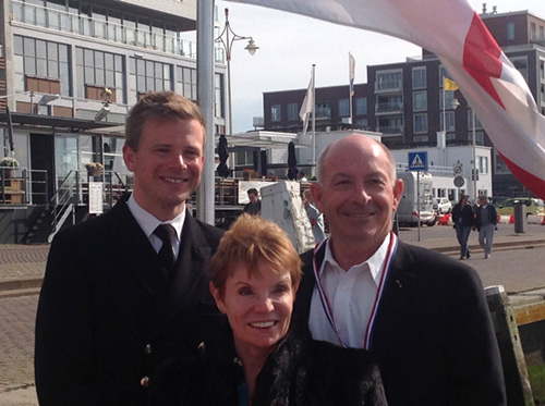 John Rodgaard, Judy Pearson asnd Lt Chris Chew RN