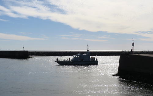 HMS Trumpeter arrives at Scheveningen, 13 May 2015